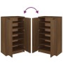 Shoe cabinet made of brown oak plywood, 59x35x100 cm by vidaXL, Shoe racks and shoe organizers - Ref: Foro24-817110, Price: 1...