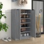 Mueble zapatero madera contrachapada gris Sonoma 59x35x100 cm de vidaXL, Zapateros y organizadores de calzado - Ref: Foro24-8...