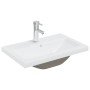 Lavabo empotrado con grifo cerámica blanco 61x39x18 cm de vidaXL, Lavabos - Ref: Foro24-148624, Precio: 177,08 €, Descuento: %