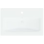 Lavabo empotrado con grifo cerámica blanco 61x39x18 cm de vidaXL, Lavabos - Ref: Foro24-148624, Precio: 177,08 €, Descuento: %