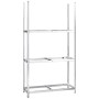 Tire shelves 3 levels 2 pcs steel 110x40x200 cm by vidaXL, Industrial shelving - Ref: Foro24-152896, Price: 136,21 €, Discoun...