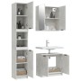 Concrete gray plywood 3-piece bathroom furniture set by vidaXL, Bathroom furniture - Ref: Foro24-3115879, Price: 209,27 €, Di...