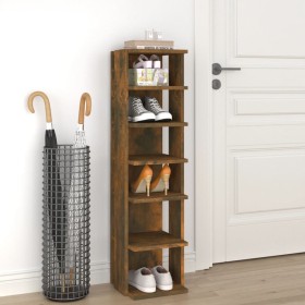 Smoked oak plywood shoemaker 27.5x27x102 cm by vidaXL, Shoe racks and shoe organizers - Ref: Foro24-815972, Price: 44,99 €, D...