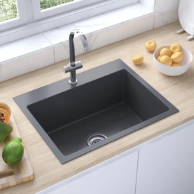 Black Stainless Steel Handmade Sink by vidaXL, Sinks - Ref: Foro24-51511, Price: 117,65 €, Discount: %