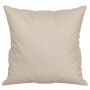 Decorative cushions 2 pcs cream microfiber fabric 40x40 cm by vidaXL, Cushions - Ref: Foro24-349499, Price: 20,34 €, Discount: %