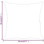 Decorative cushions 2 pcs cream microfiber fabric 40x40 cm by vidaXL, Cushions - Ref: Foro24-349499, Price: 20,34 €, Discount: %