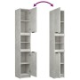 Set muebles de baño 4 piezas madera contrachapada gris hormigón de vidaXL, Muebles de baño - Ref: Foro24-3115887, Precio: 270...