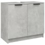 Set muebles de baño 4 piezas madera contrachapada gris hormigón de vidaXL, Muebles de baño - Ref: Foro24-3115887, Precio: 270...