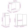 Concrete gray plywood 4-piece bathroom furniture set by vidaXL, Bathroom furniture - Ref: Foro24-3115887, Price: 270,86 €, Di...