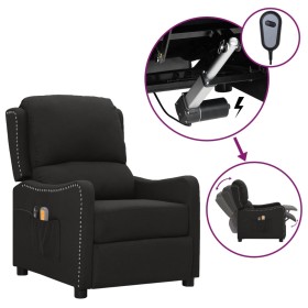 Elektrischer Massagesessel aus schwarzem Stoff von vidaXL, Elektrische Massagesessel - Ref: Foro24-3098759, Preis: 241,99 €, ...