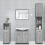 Armario de baño madera contrachapada gris Sonoma 30x30x183,5 cm de vidaXL, Muebles de baño - Ref: Foro24-815520, Precio: 82,9...