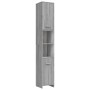 Armario de baño madera contrachapada gris Sonoma 30x30x183,5 cm de vidaXL, Muebles de baño - Ref: Foro24-815520, Precio: 90,1...