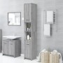 Armario de baño madera contrachapada gris Sonoma 30x30x183,5 cm de vidaXL, Muebles de baño - Ref: Foro24-815520, Precio: 82,9...