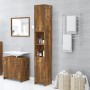 Armario baño madera contrachapada roble ahumado 30x30x183,5cm de vidaXL, Muebles de baño - Ref: Foro24-815519, Precio: 81,80 ...