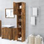 Armario baño madera contrachapada roble ahumado 30x30x183,5cm de vidaXL, Muebles de baño - Ref: Foro24-815519, Precio: 81,80 ...