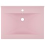 Lavabo de lujo con grifo cerámica 60x46 cm rosa mate de vidaXL, Lavabos - Ref: Foro24-147021, Precio: 99,57 €, Descuento: %