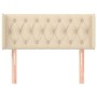 Cream fabric headboard 103x16x78/88 cm by vidaXL, Headboards and footboards - Ref: Foro24-3119099, Price: 65,99 €, Discount: %