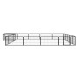 Dog cage 20 panels black powder coated steel 100x50 cm by vidaXL, Dog kennels and fences - Ref: Foro24-3115979, Price: 280,08...