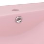 Lavabo de lujo con grifo cerámica 60x46 cm rosa mate de vidaXL, Lavabos - Ref: Foro24-147021, Precio: 99,57 €, Descuento: %