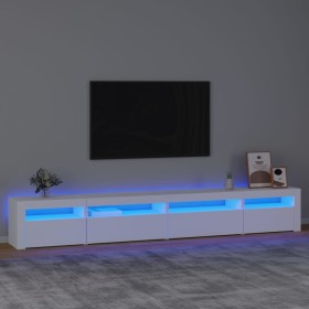 Mueble de TV con luces LED blanco 270x35x40 cm de vidaXL, Muebles TV - Ref: Foro24-3152746, Precio: 180,82 €, Descuento: %