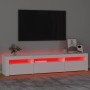 TV-Schrank mit weißen LED-Leuchten 195x35x40 cm von vidaXL, TV-Möbel - Ref: Foro24-3152738, Preis: 135,02 €, Rabatt: %