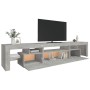 Mueble de TV con luces LED gris hormigón 215x36,5x40 cm de vidaXL, Muebles TV - Ref: Foro24-3152797, Precio: 148,37 €, Descue...