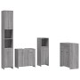 Bathroom furniture set 4 pieces sonoma gray plywood by vidaXL, Bathroom furniture - Ref: Foro24-3154410, Price: 234,57 €, Dis...