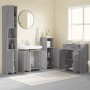 Set de muebles de baño 4 pzas madera contrachapada gris sonoma de vidaXL, Muebles de baño - Ref: Foro24-3154410, Precio: 235,...