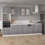 Sonoma gray plywood hanging cabinet 39.5x31x60 cm by vidaXL, Kitchen cabinets - Ref: Foro24-826349, Price: 44,25 €, Discount: %