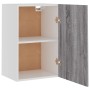 Sonoma gray plywood hanging cabinet 39.5x31x60 cm by vidaXL, Kitchen cabinets - Ref: Foro24-826349, Price: 44,25 €, Discount: %