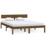 Bettgestell aus braunem Kiefernholz, Kingsize-Bett, 150 x 200 cm von vidaXL, Betten und Lattenroste - Ref: Foro24-810155, Pre...