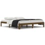 Estructura de cama madera maciza marrón miel 180x200 cm de vidaXL, Camas y somieres - Ref: Foro24-810383, Precio: 125,50 €, D...