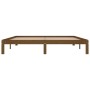 Estructura de cama madera maciza marrón miel 180x200 cm de vidaXL, Camas y somieres - Ref: Foro24-810383, Precio: 125,50 €, D...