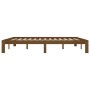 Estructura de cama madera maciza marrón miel 180x200 cm de vidaXL, Camas y somieres - Ref: Foro24-810383, Precio: 125,50 €, D...