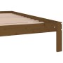 Estructura de cama madera maciza marrón miel 180x200 cm de vidaXL, Camas y somieres - Ref: Foro24-810383, Precio: 125,50 €, D...