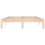 Estructura de cama madera maciza de pino 140x200 cm de vidaXL, Camas y somieres - Ref: Foro24-810365, Precio: 87,89 €, Descue...