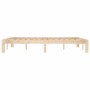 Estructura de cama madera maciza de pino 140x200 cm de vidaXL, Camas y somieres - Ref: Foro24-810365, Precio: 87,89 €, Descue...