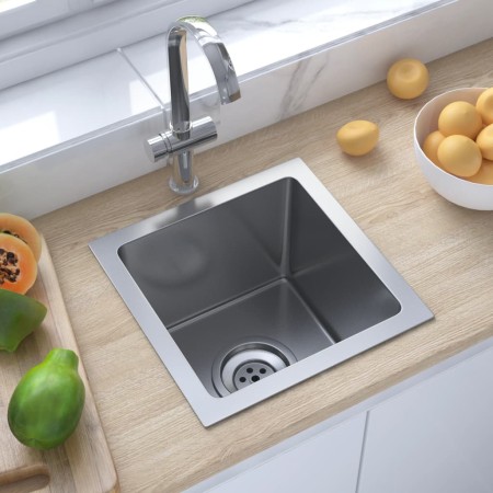 Handmade stainless steel kitchen sink by vidaXL, Sinks - Ref: Foro24-51498, Price: 72,13 €, Discount: %