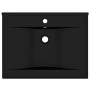 Lavabo lujoso con agujero de grifo cerámica negro mate 60x46 cm de vidaXL, Lavabos - Ref: Foro24-147030, Precio: 95,23 €, Des...