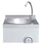 Fregadero lavamanos con grifo y dispensador de jabón acero inox de vidaXL, Fregaderos - Ref: Foro24-51113, Precio: 145,15 €, ...