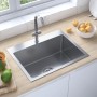 Handmade stainless steel kitchen sink by vidaXL, Sinks - Ref: Foro24-51510, Price: 91,48 €, Discount: %