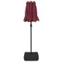 Double umbrella with red burgundy LED lights 316x240 cm by vidaXL, Umbrellas - Ref: Foro24-362973, Price: 146,85 €, Discount: %