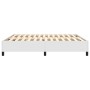 Estructura de cama de cuero sintético blanco 160x200 cm de vidaXL, Camas y somieres - Ref: Foro24-3121054, Precio: 144,29 €, ...