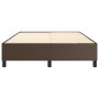 Estructura de cama de cuero sintético marrón 140x190 cm de vidaXL, Camas y somieres - Ref: Foro24-3121044, Precio: 126,03 €, ...