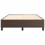 Estructura de cama de cuero sintético marrón 140x200 cm de vidaXL, Camas y somieres - Ref: Foro24-3121050, Precio: 117,08 €, ...