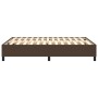 Brown synthetic leather bed frame 140x200 cm by vidaXL, Beds and slatted bases - Ref: Foro24-3121050, Price: 117,08 €, Discou...