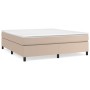 Cappuccino synthetic leather bed frame 160x200 cm by vidaXL, Beds and slatted bases - Ref: Foro24-3121058, Price: 153,71 €, D...