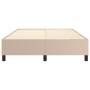 Estructura de cama cuero sintético color capuchino 140x190 cm de vidaXL, Camas y somieres - Ref: Foro24-3121046, Precio: 147,...