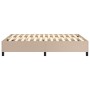 Cappuccino synthetic leather bed frame 140x190 cm by vidaXL, Beds and slatted bases - Ref: Foro24-3121046, Price: 147,04 €, D...