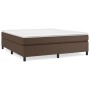 Estructura de cama de cuero sintético marrón 180x200 cm de vidaXL, Camas y somieres - Ref: Foro24-3121062, Precio: 154,99 €, ...